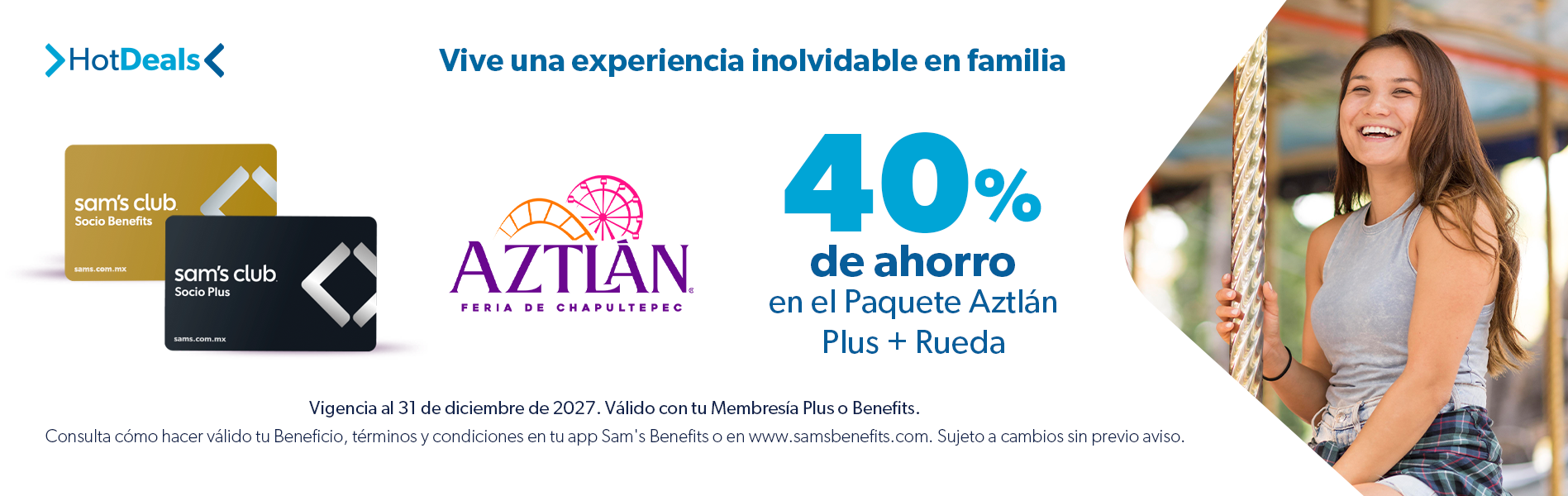 Sam's Club samsclub samsbenefits hazte socio cine viajes hot deals restaurantes educacion ropa accesorio mascotas salud entretenimiento fitness puntos